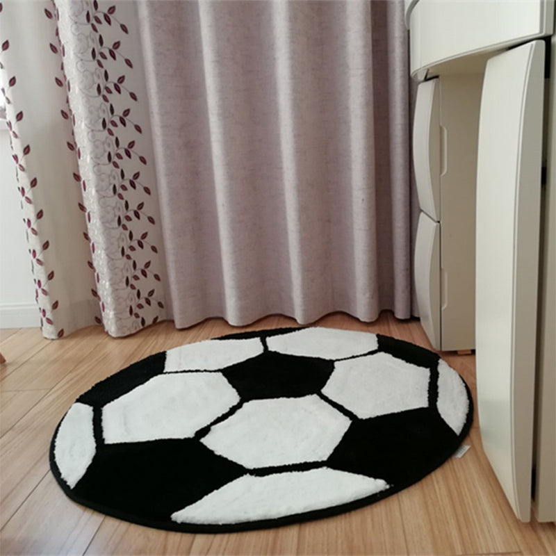 Lisslune | Casual Kids Bedroom Rug Multicolored 3D Print Indoor Rug Polyester Non-Slip Back Pet-Friendly Area Rug