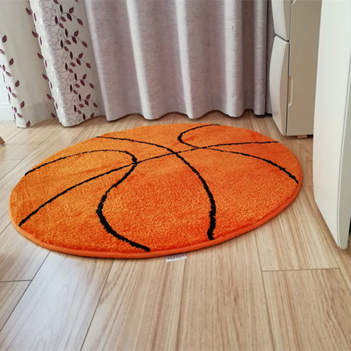 Lisslune | Casual Kids Bedroom Rug Multicolored 3D Print Indoor Rug Polyester Non-Slip Back Pet-Friendly Area Rug