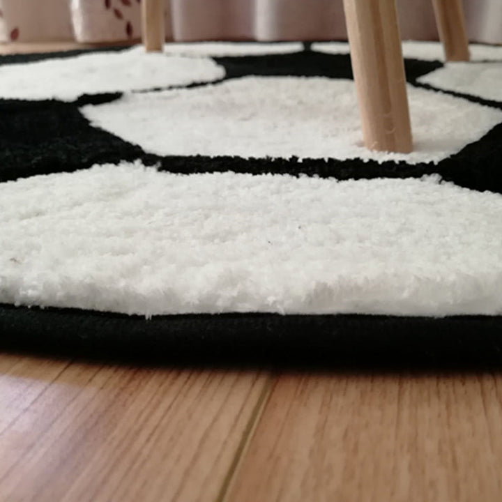 Lisslune | Casual Kids Bedroom Rug Multicolored 3D Print Indoor Rug Polyester Non-Slip Back Pet-Friendly Area Rug