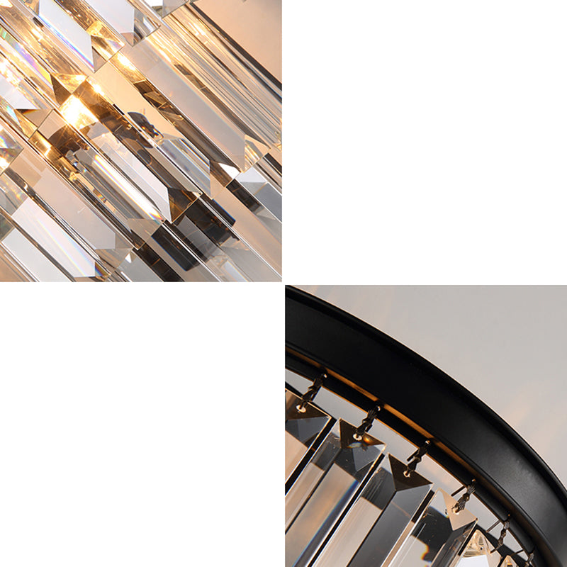 Lisslune | Tiered Nightstand Wall Lamp Prism Ring 2 Bulbs Modern Wall Light