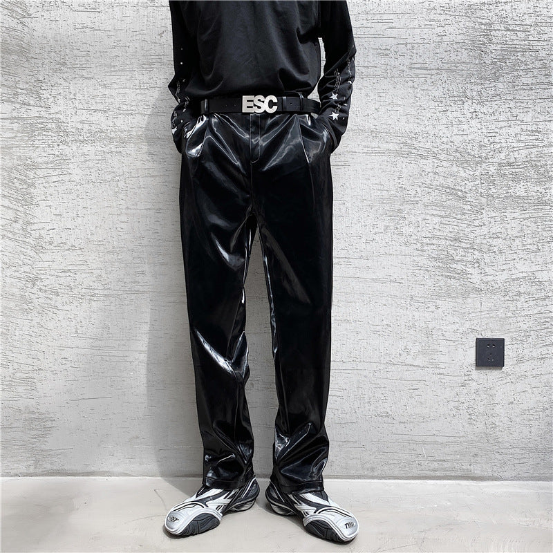 Men's High-Quality and Stylish Patent Pants Lisslune
