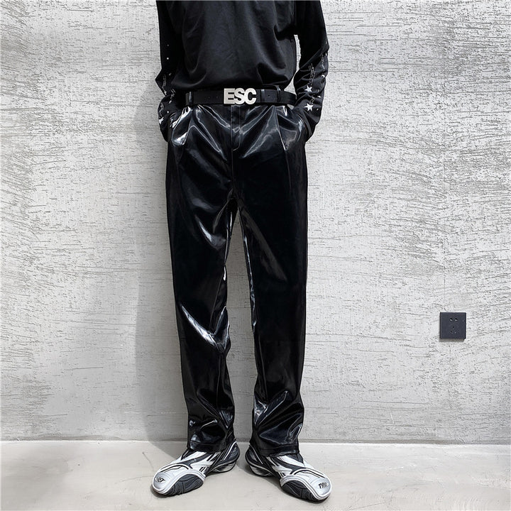 Men's High-Quality and Stylish Patent Pants Lisslune