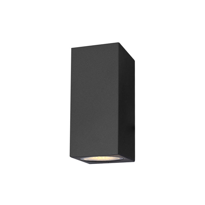 Skørter | Aluminium Geometrically Shaped Wall Lamp Minimalist Black LED Wall Mount Light for Patio