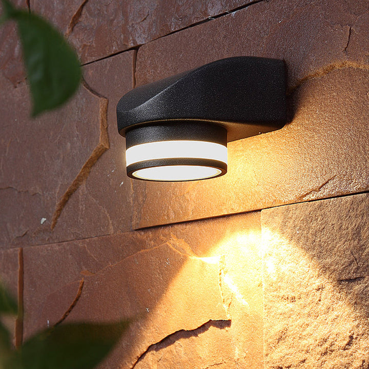 Lisslune | Tubular Metal Wall Washer Wall Light Contemporary Black LED Wall Lighting for Indoor Use