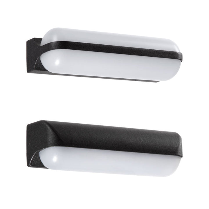 Lisslune | Capsule-lit Acrylic LED Wall Lamp Minimalism Black Finish Wall Lamp for Garden