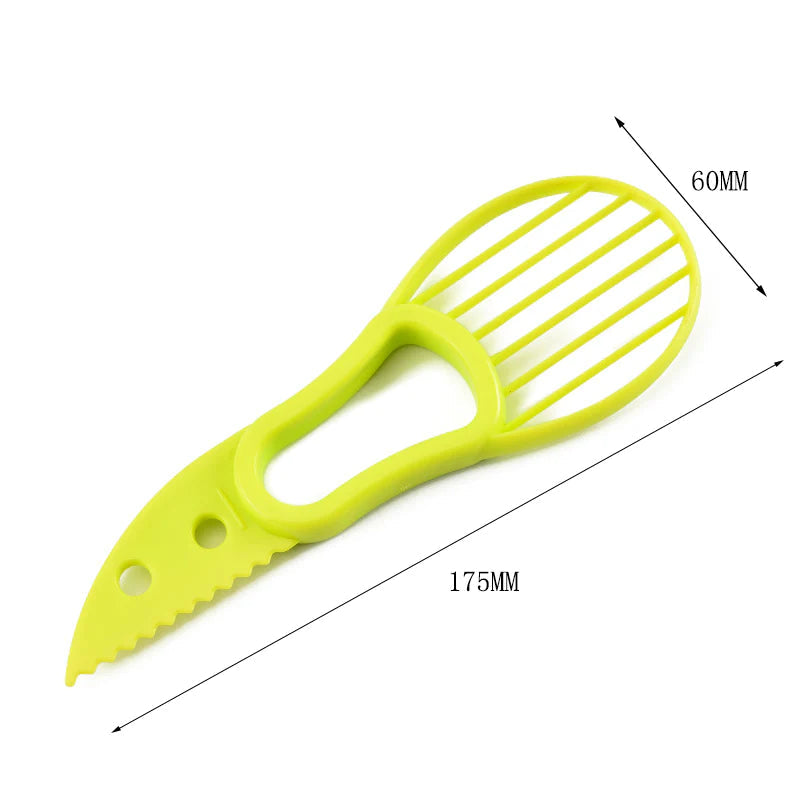 Lisslune | 3 in 1 Avocado Slicer Shea Corer Butter Fruit Peeler Cutter Pulp Separator Plastic Knife Kitchen Appliances Vegetable Tools Kitchen Gadgets