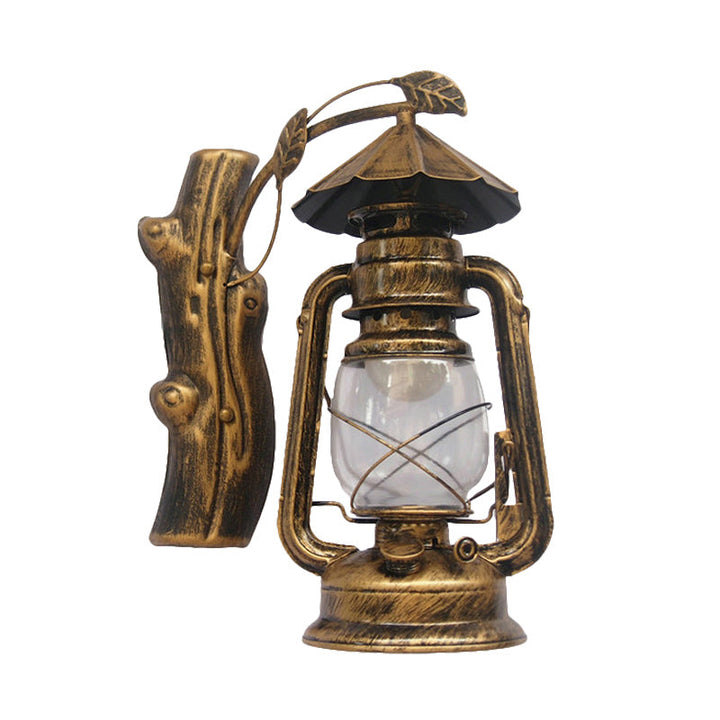 Lisslune | Black/Bronze/Copper Kerosene Wall Lighting Coastal Clear Glass 1 Light Outdoor Wall Lamps Light