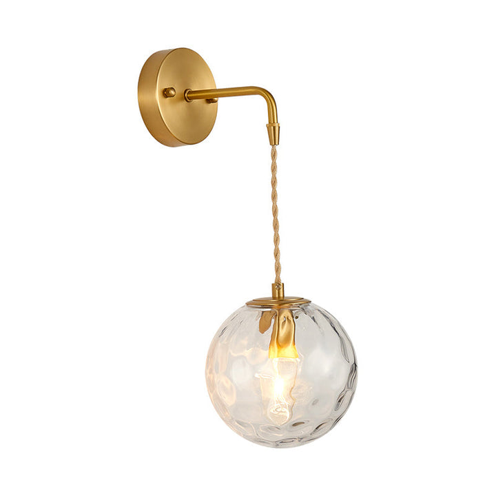 Skørter | Postmodern Small Wall-Mounted Lamp Metallic Single Bulb Bedside Reading Wall Lamp