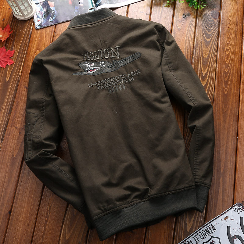 Men's Lifestyle Bomber Jacket with Unique Appliqués Lisslune