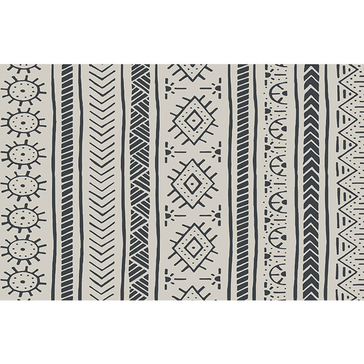 Lisslune | Southwestern living room carpet Multicolored Color block Indoor carpet Polyester Non-slip carpet Stain resistant Flooring