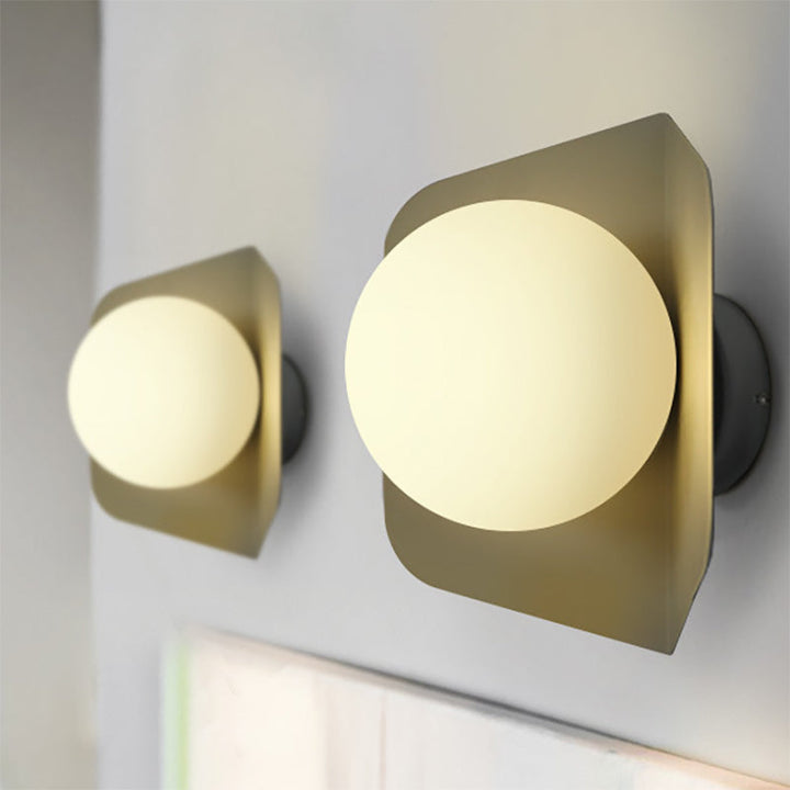 Skørter | 1 Light Orb Shade Wall Lamp Kids Metal Glass Wall Lamp with Candy Color for Children's Room