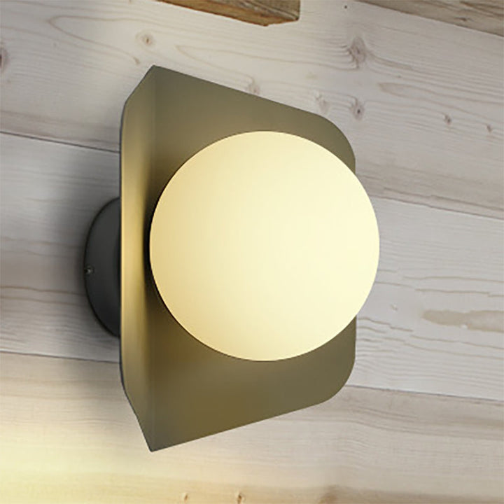 Skørter | 1 Light Orb Shade Wall Lamp Kids Metal Glass Wall Lamp with Candy Color for Children's Room