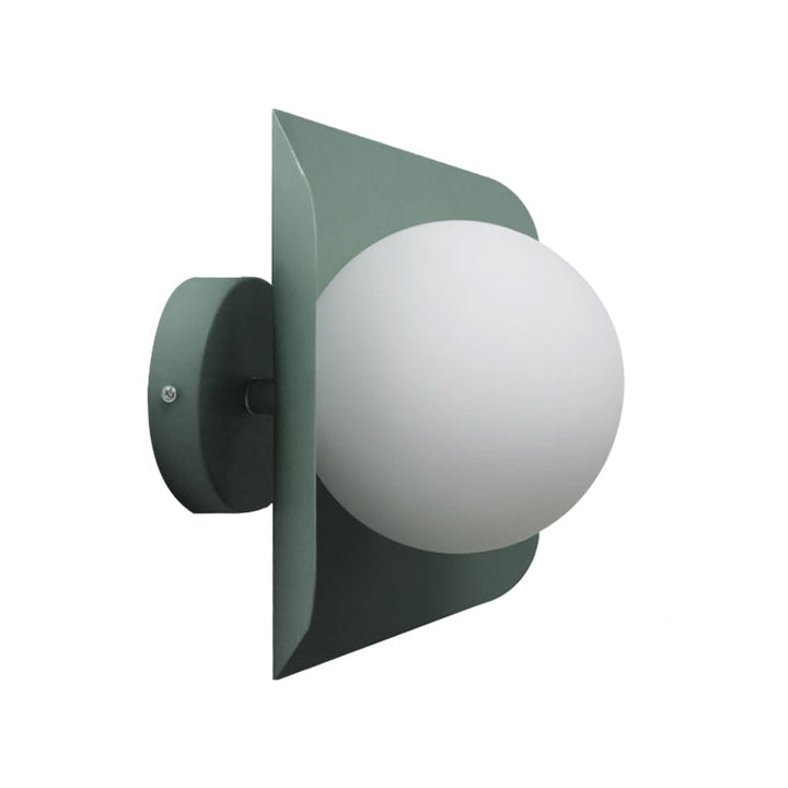 Skørter | 1 Light Orb Shade Wall Lamp Kids Metal Glass Wall Lamp with Candy Color for Children's Room