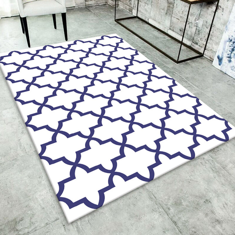 Lisslune | Simple living room carpet Multifunctional colored geometric pattern Indoor carpet Non-slip backing Pet friendly rug