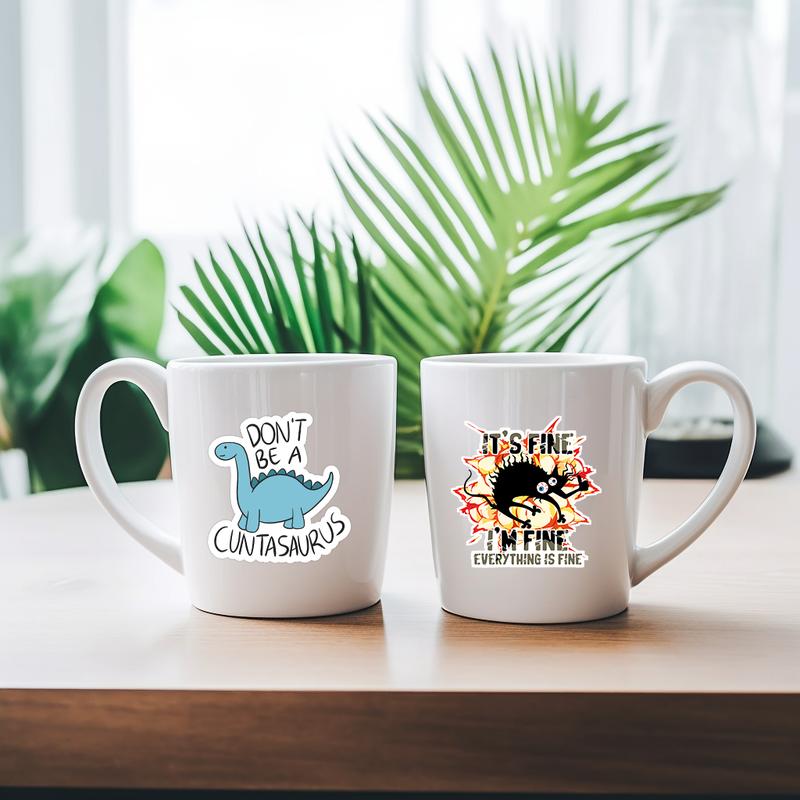 Lisslune | Set of 130 Funny Quote Stickers