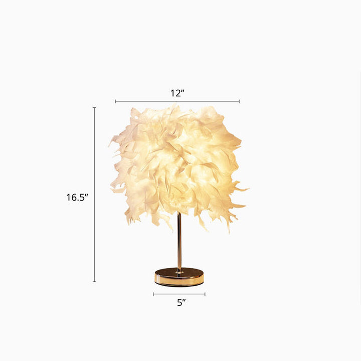 Lisslune | White Cylindrical Table Lamp Simplicity Single Bulb Spring Table Lamp
