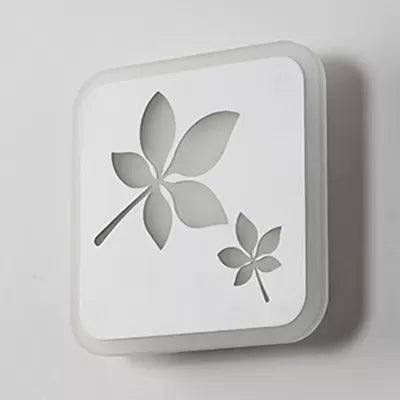 Skørter | Slim Panel Wall Lamp Cartoon Acrylic Wall Light with Cute Pattern for Children's Room