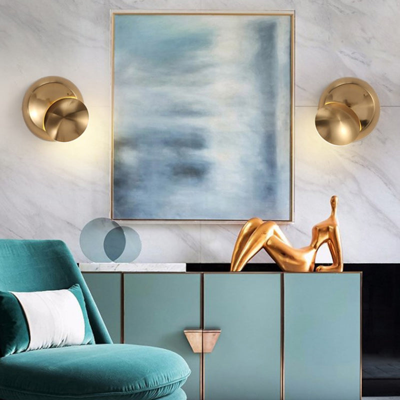 Lisslune | Movable Moon-shaped Wall Lamp Nordic Metal Nightstand LED Wall-mounted Light
