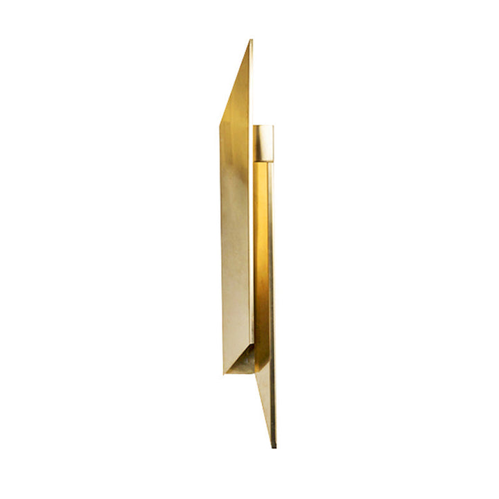 Lisslune | Art Deco Quad-shaped Wall Light Metallic Bedroom LED Wall Lamp Fixture in Gold