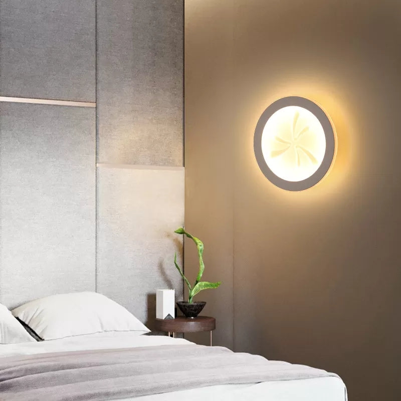 Skørter | Slim Panel Wall Lamp Cartoon Acrylic Wall Light with Cute Pattern for Children's Room