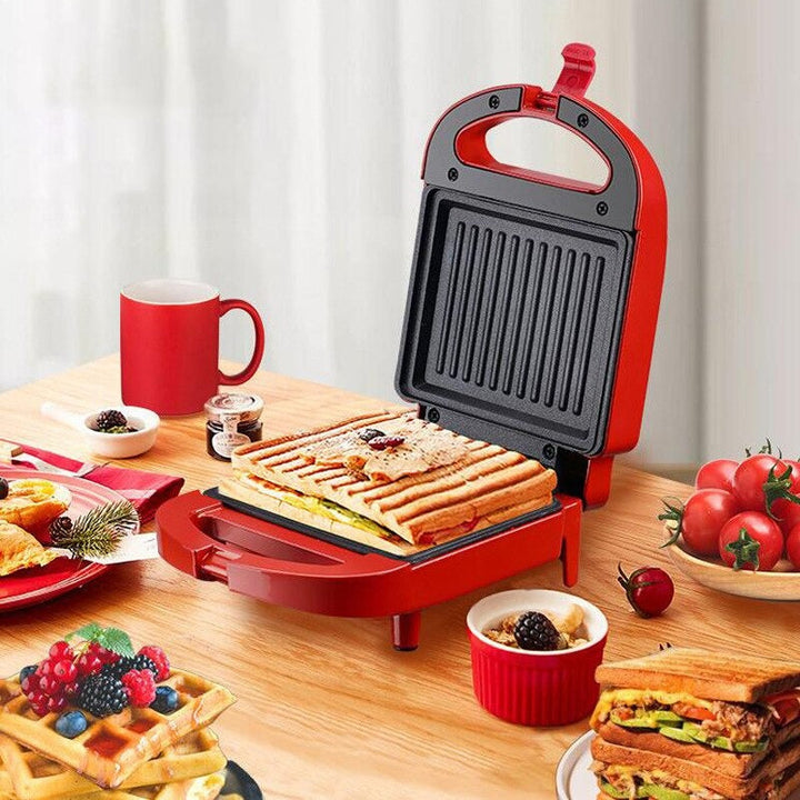 Lisslune | 2-in-1 Sandwich Maker & Toaster | Non-Stick Auto-Sealing Plates for Quick Breakfasts, Snacks & Easy Cleanup