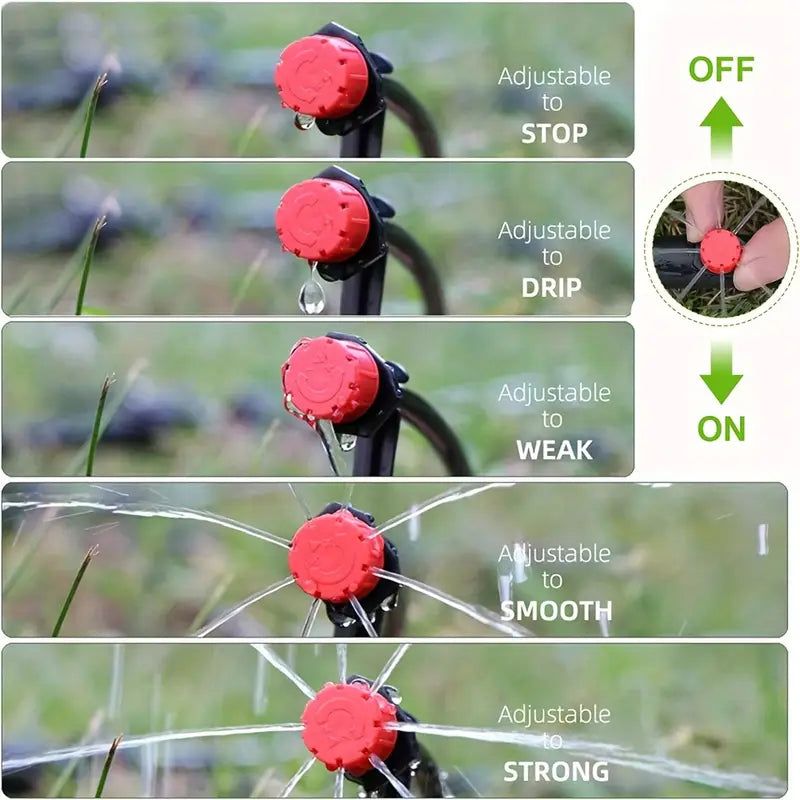 Lisslune | Adjustable Drip Nozzle – Spray Nozzle for Garden Irrigation Systems