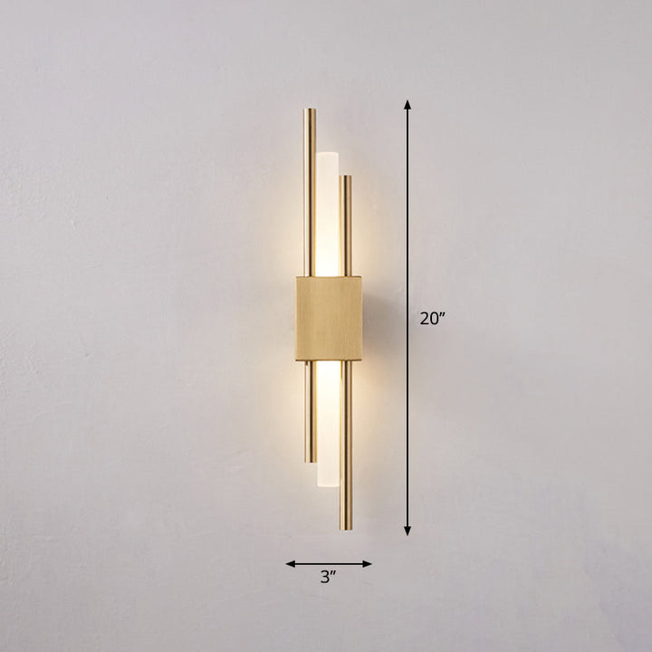 Skørter | Postmodern Style Rod-Shaped Wall Lamp Acrylic Stair LED Wall Light Fixture