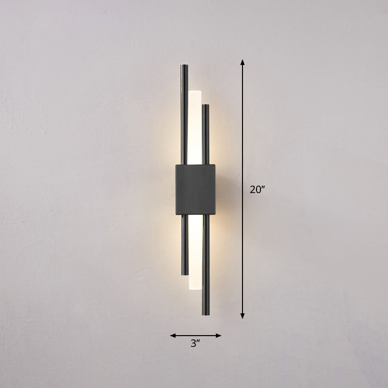 Skørter | Postmodern Style Rod-Shaped Wall Lamp Acrylic Stair LED Wall Light Fixture