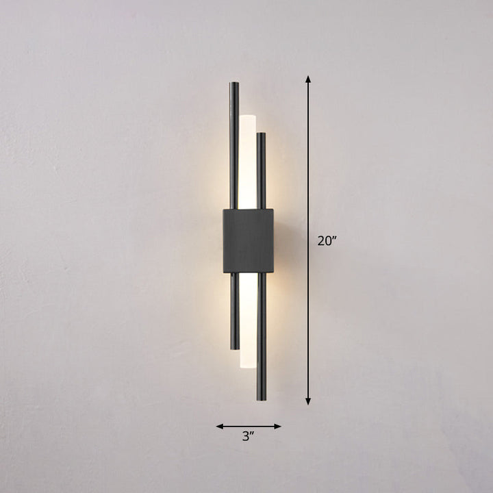 Skørter | Postmodern Style Rod-Shaped Wall Lamp Acrylic Stair LED Wall Light Fixture