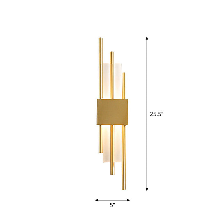 Skørter | Postmodern Style Rod-Shaped Wall Lamp Acrylic Stair LED Wall Light Fixture