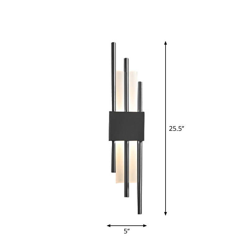 Skørter | Postmodern Style Rod-Shaped Wall Lamp Acrylic Stair LED Wall Light Fixture