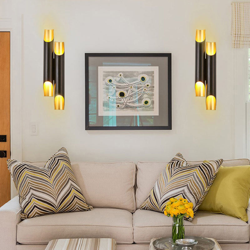 Lisslune | Tubular Aluminium Wall Lamp Fixture Post-Modern Wall Lighting Sconces for Living Room