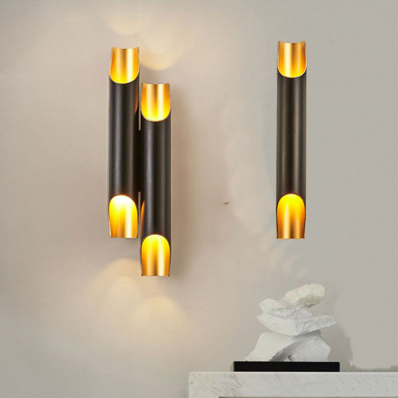 Lisslune | Tubular Aluminium Wall Lamp Fixture Post-Modern Wall Lighting Sconces for Living Room