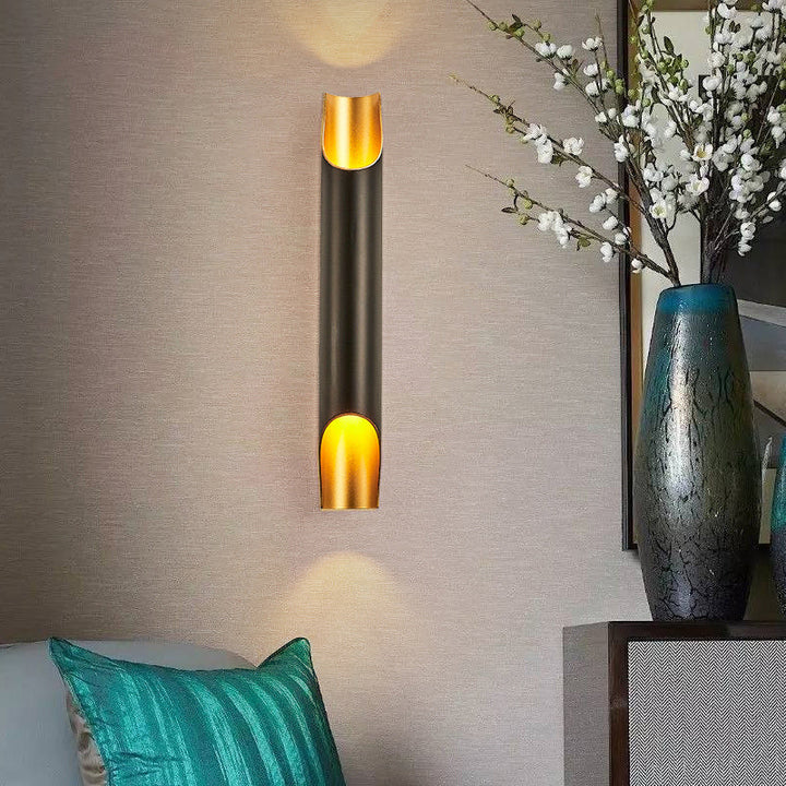 Lisslune | Tubular Aluminium Wall Lamp Fixture Post-Modern Wall Lighting Sconces for Living Room