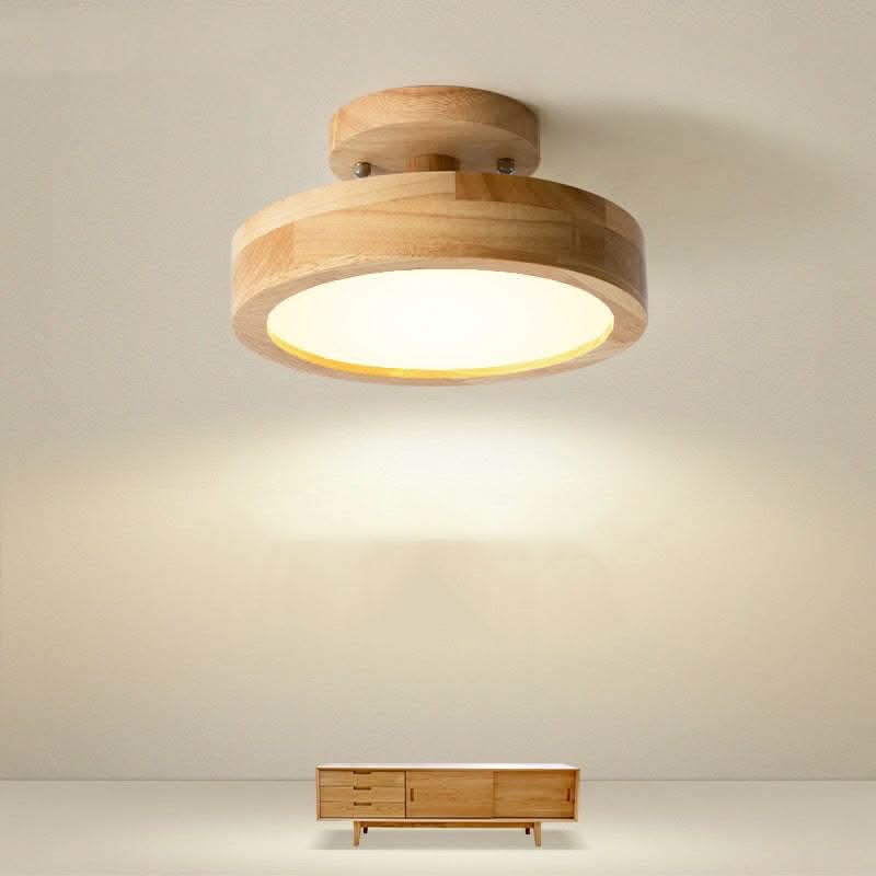 Lisslune | Modern Wood LED Ceiling Light with Dimmable Function