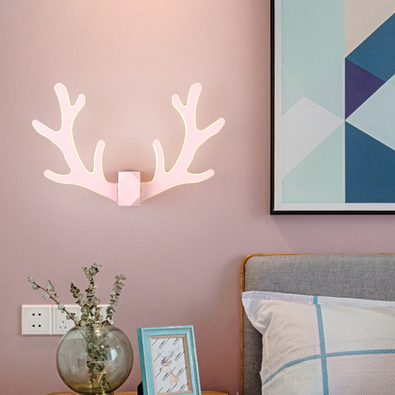 Lisslune | Antler-shaped LED wall lamp Decorative metal hallway wall light