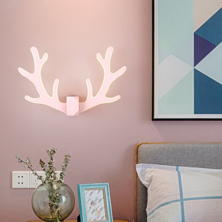 Lisslune | Antler-shaped LED wall lamp Decorative metal hallway wall light