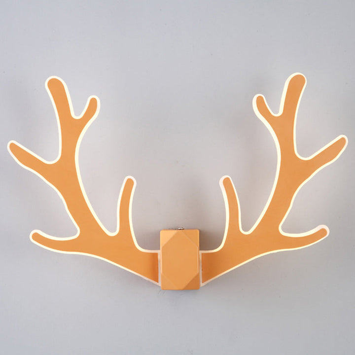 Lisslune | Antler-shaped LED wall lamp Decorative metal hallway wall light