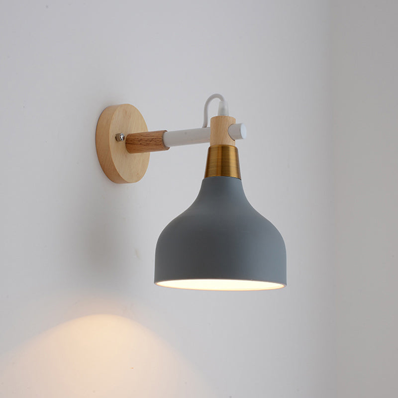 Lisslune | Pear-shaped swivel reading wall lamp Nordic metal 1 head bedroom wall-mounted lamp