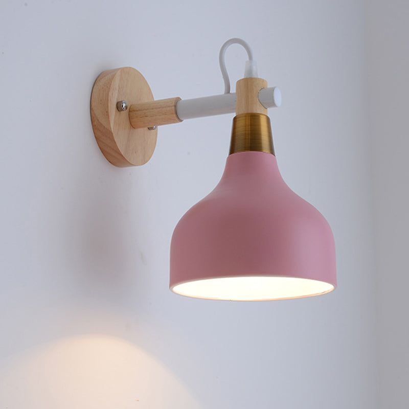 Lisslune | Pear-shaped swivel reading wall lamp Nordic metal 1 head bedroom wall-mounted lamp