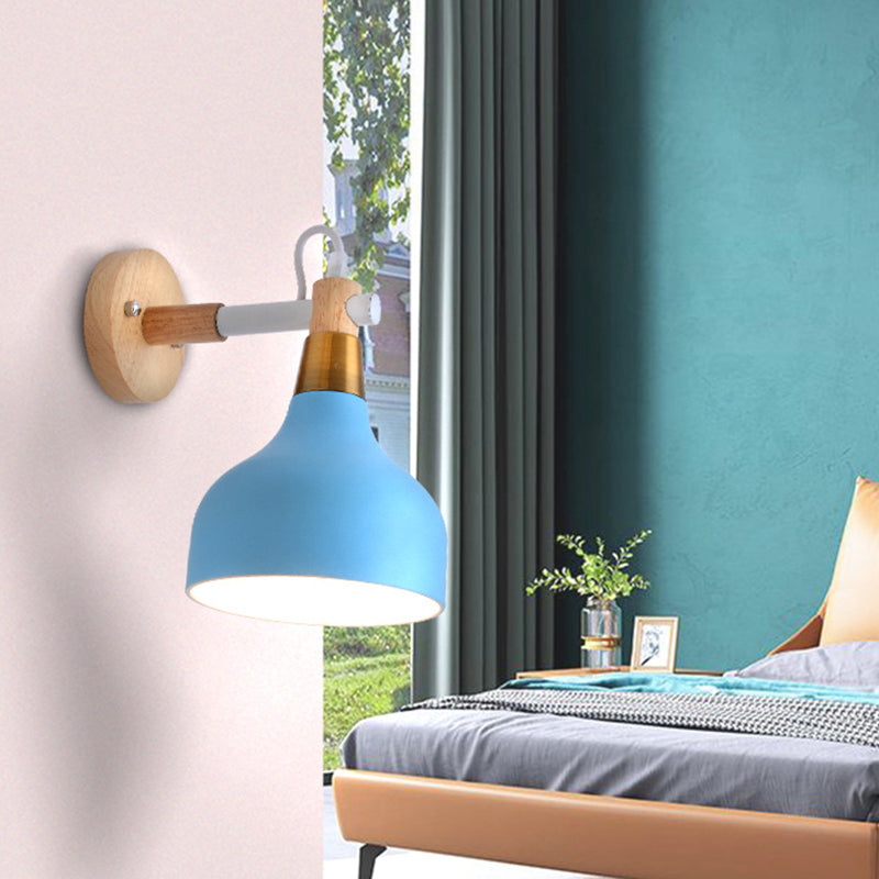 Lisslune | Pear-shaped swivel reading wall lamp Nordic metal 1 head bedroom wall-mounted lamp