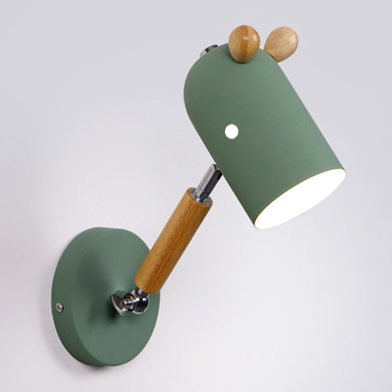 Lisslune | Nordic Deer Wall Light Fixture Metal 1 Lamp Bedroom Reading Lamp with Swingarm