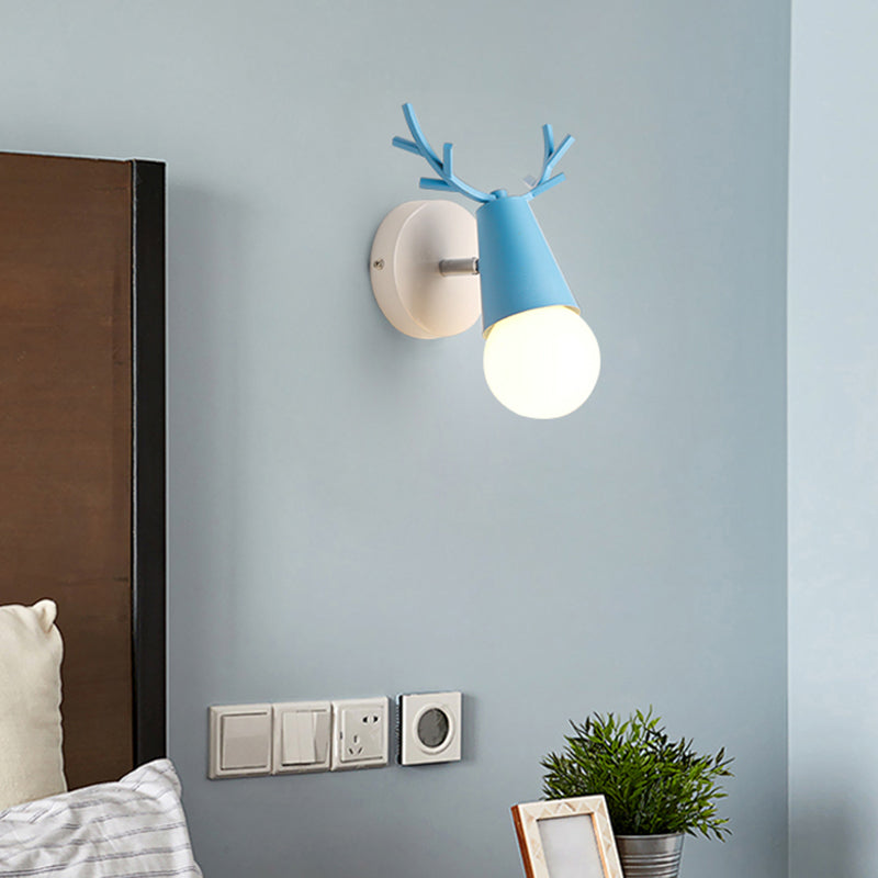 Skørter | Deer Vanity Light Fixture Nordic Style Metal Bedroom Adjustable Wall Mount Light