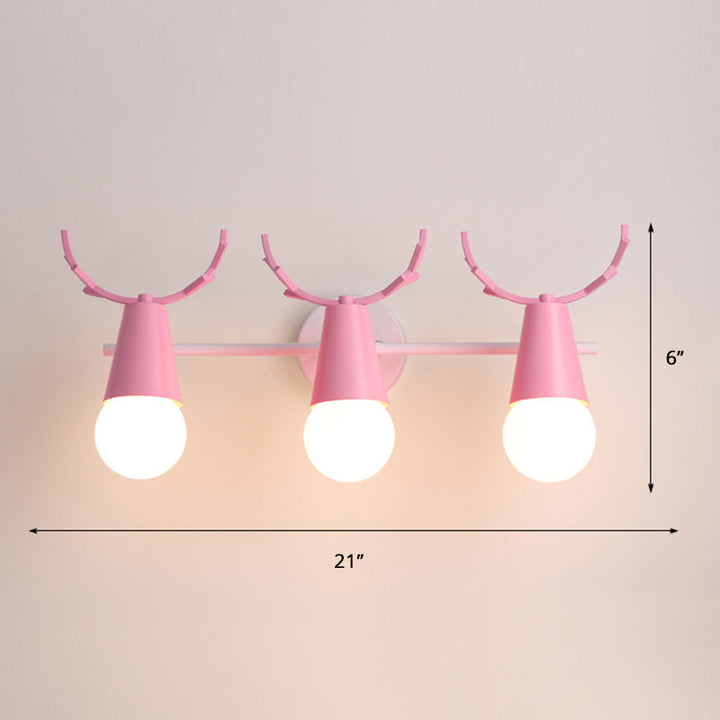 Skørter | Deer Vanity Light Fixture Nordic Style Metal Bedroom Adjustable Wall Mount Light