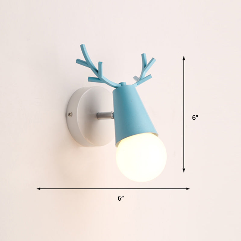 Skørter | Deer Vanity Light Fixture Nordic Style Metal Bedroom Adjustable Wall Mount Light