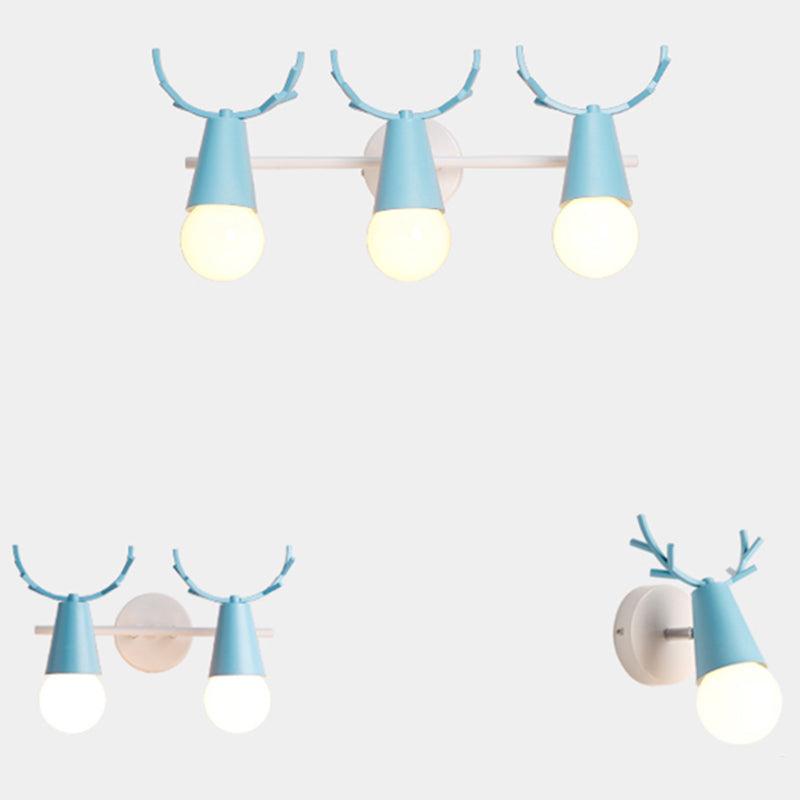 Skørter | Deer Vanity Light Fixture Nordic Style Metal Bedroom Adjustable Wall Mount Light