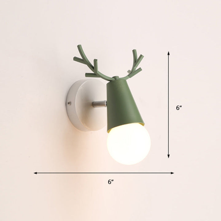 Skørter | Deer Vanity Light Fixture Nordic Style Metal Bedroom Adjustable Wall Mount Light