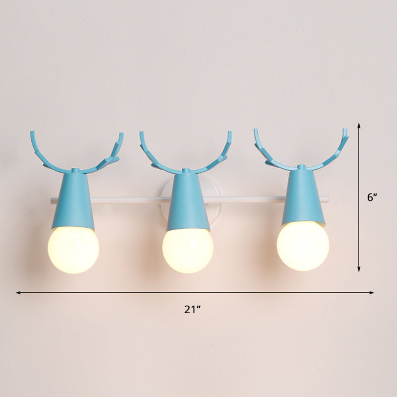 Skørter | Deer Vanity Light Fixture Nordic Style Metal Bedroom Adjustable Wall Mount Light