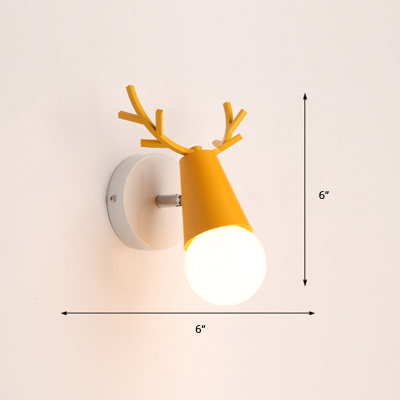 Skørter | Deer Vanity Light Fixture Nordic Style Metal Bedroom Adjustable Wall Mount Light