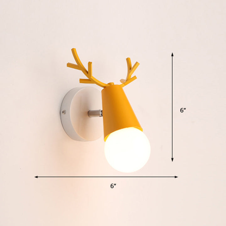 Skørter | Deer Vanity Light Fixture Nordic Style Metal Bedroom Adjustable Wall Mount Light